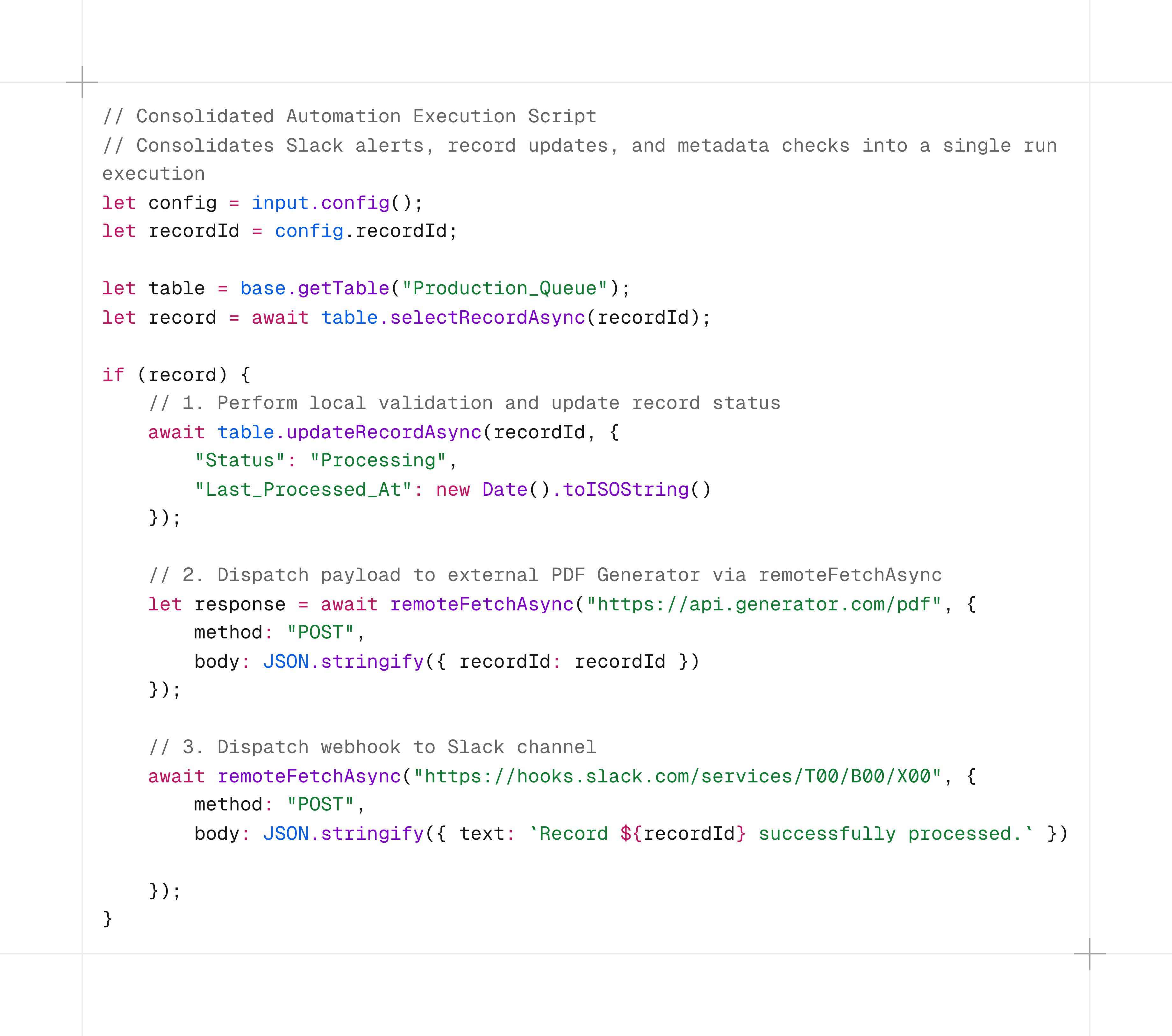 Schema Drift Watchdog monitoring Airtable schema changes and notifying administrators of contract violations.