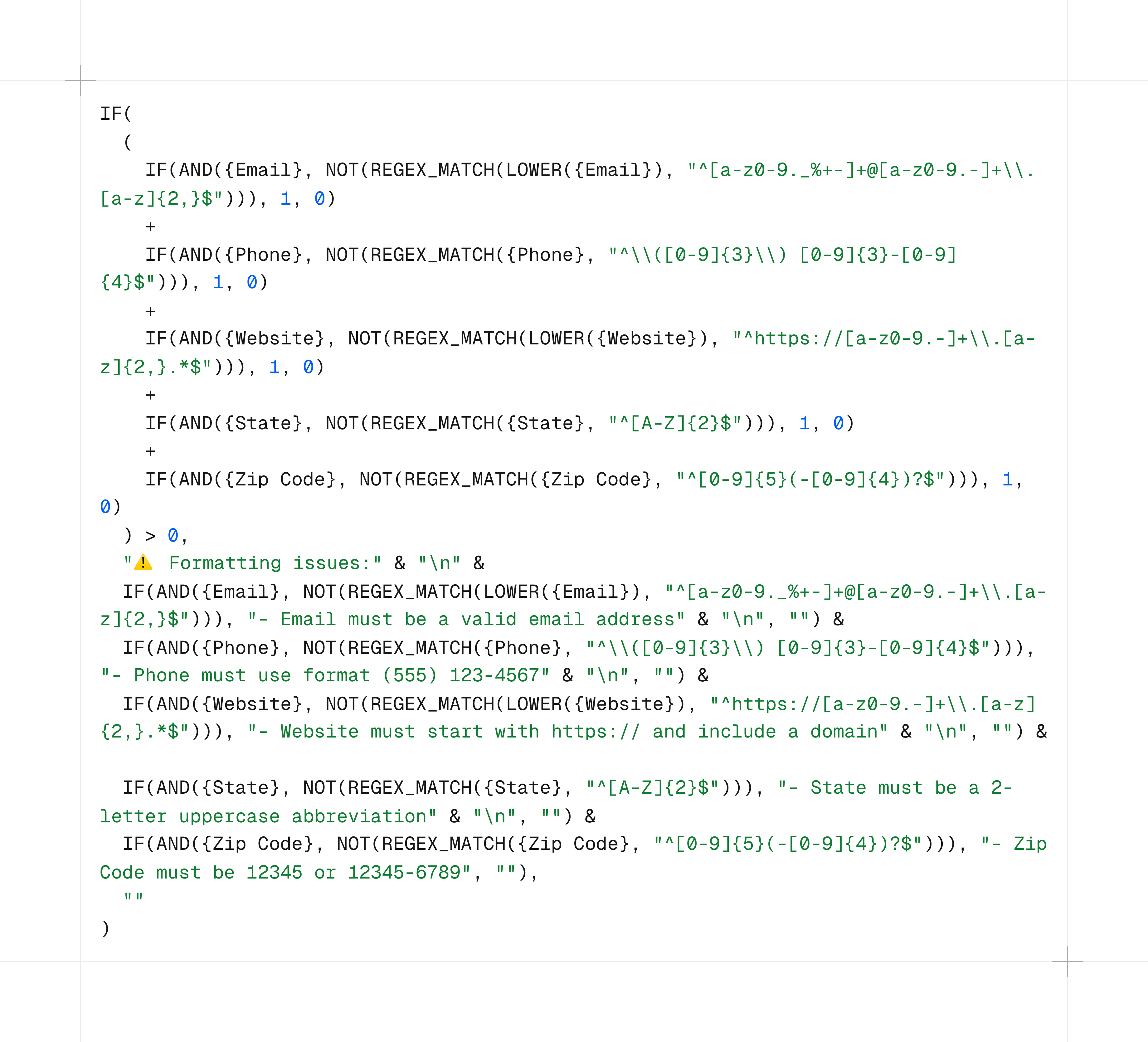 Schema validation workflow verifying records before entering a protected Airtable sync pipeline.