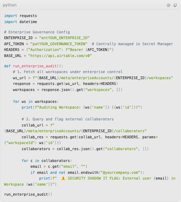 Interface validation gates protecting Airtable databases through conditional logic, input validation, and controlled write paths.