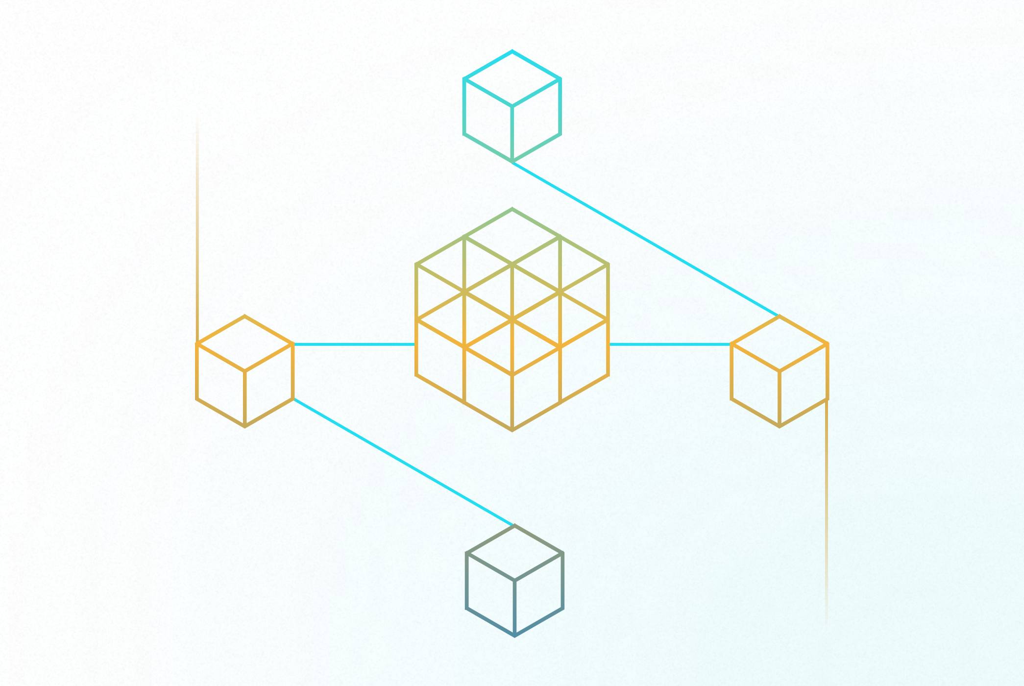 Four-tier Enterprise Airtable architecture highlighting the Logic Layer as the governed automation execution engine.